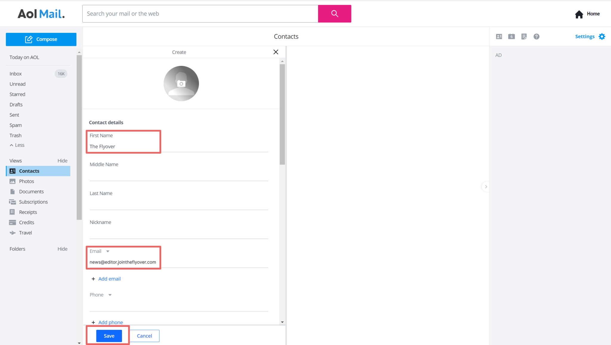 AOL Mail Whitelisting Guide Join The Flyover