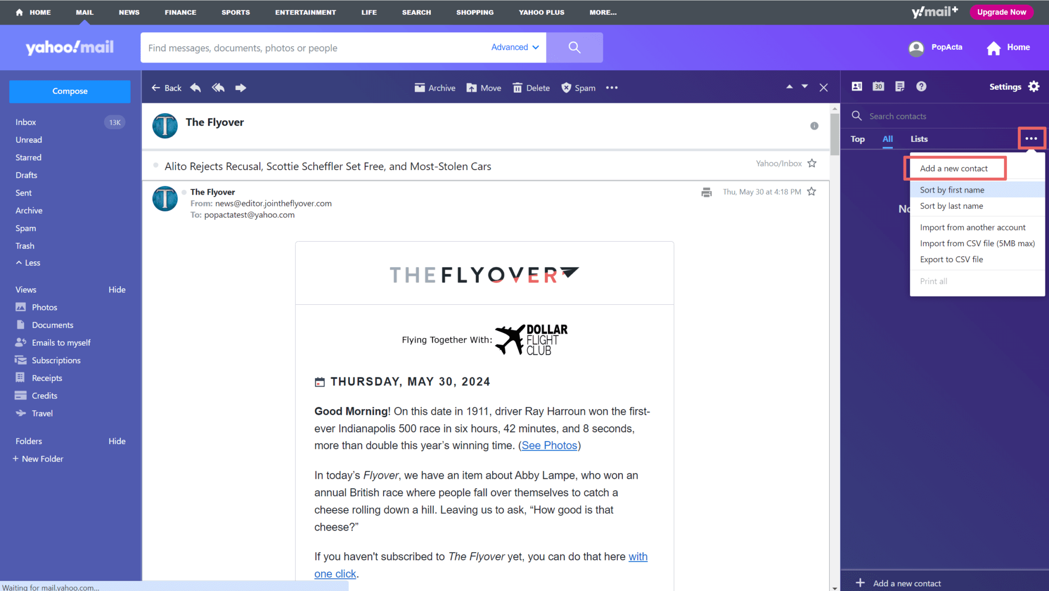 Yahoo! Mail Whitelisting Guide - Join The Flyover